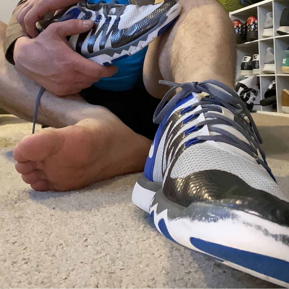 Nike Blue and Black Athletic Training Shoes